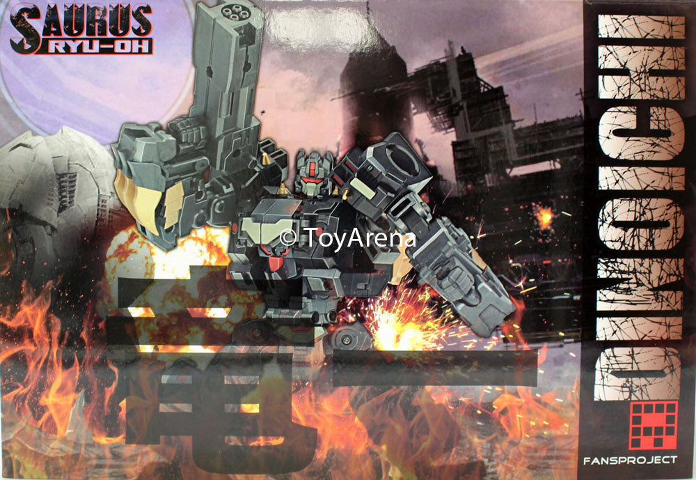 Fansproject Combiner Ryu Oh Dinoichi (Kakuryu) - Transformers Style Dinosaur Robot Toy - Perfect for Collectors, Action Play & Display Scenes