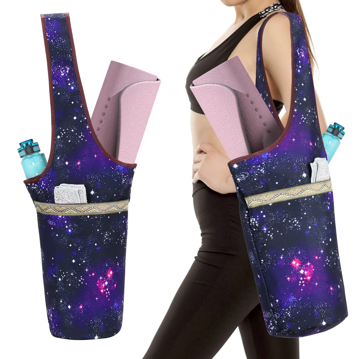 KYKU Yoga Mat Bag for Women - Tote Carrier for Mats & Accessories - Perfect for Yoga & Travel