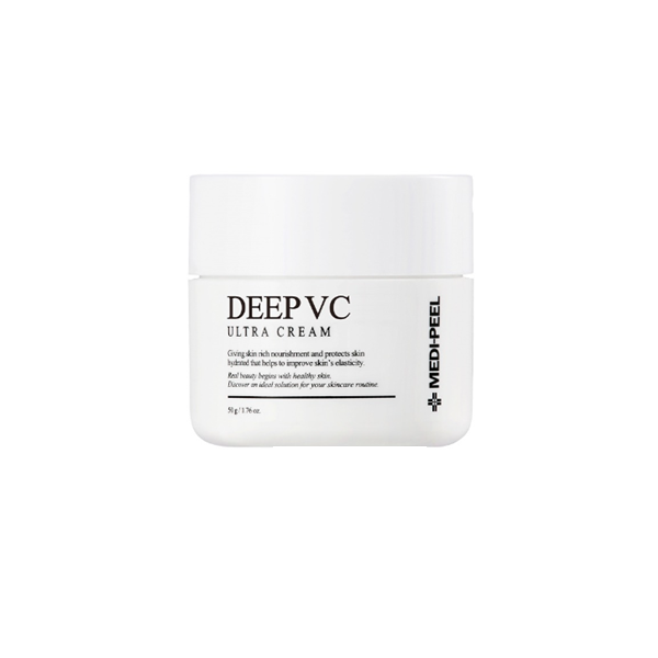Medi Peel Deep VC Ultra Brightening Cream - Vitamin C Face Moisturizer for Glowing Skin | Dark Spot Corrector & Hydrating Night Cream for Women & Men | Perfect for Daily Skincare Routine & Anti-Aging Treatment