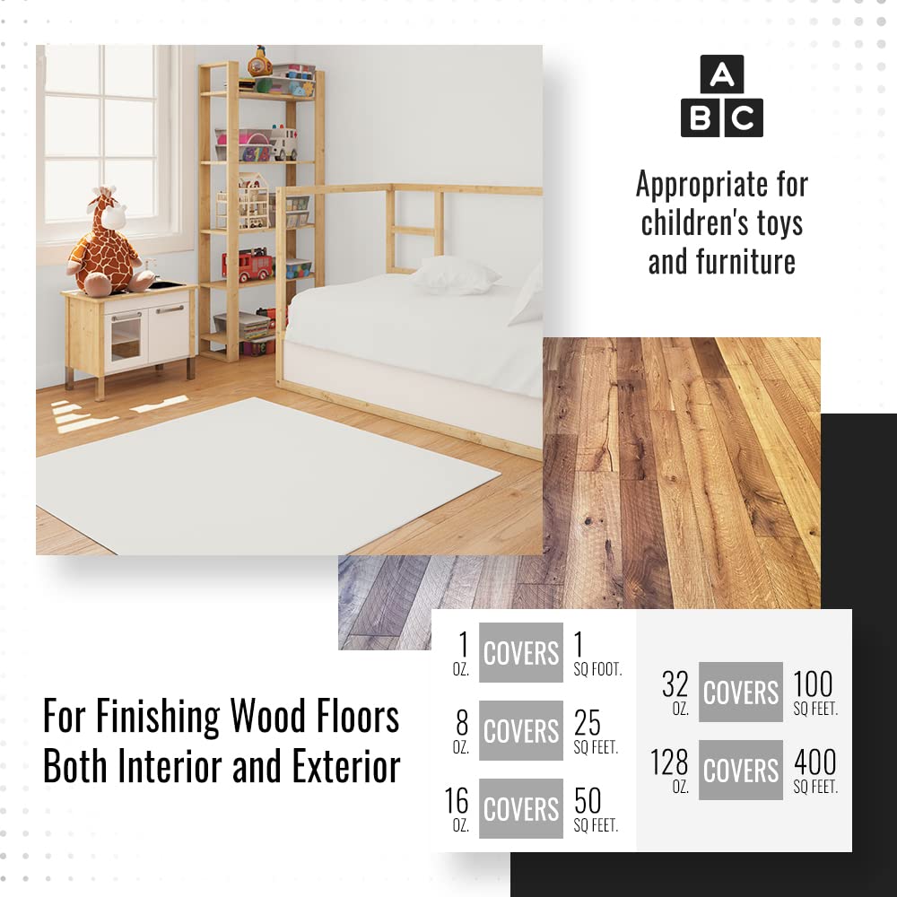 Pure Tung Oil for Wood Finishing - Food Grade, Waterproof, Non-Toxic - Perfect for Cutting Boards, Butcher Blocks, Outdoor Furniture & Wood Flooring - 1 Gallon - Natural Wood Protection & Restoration