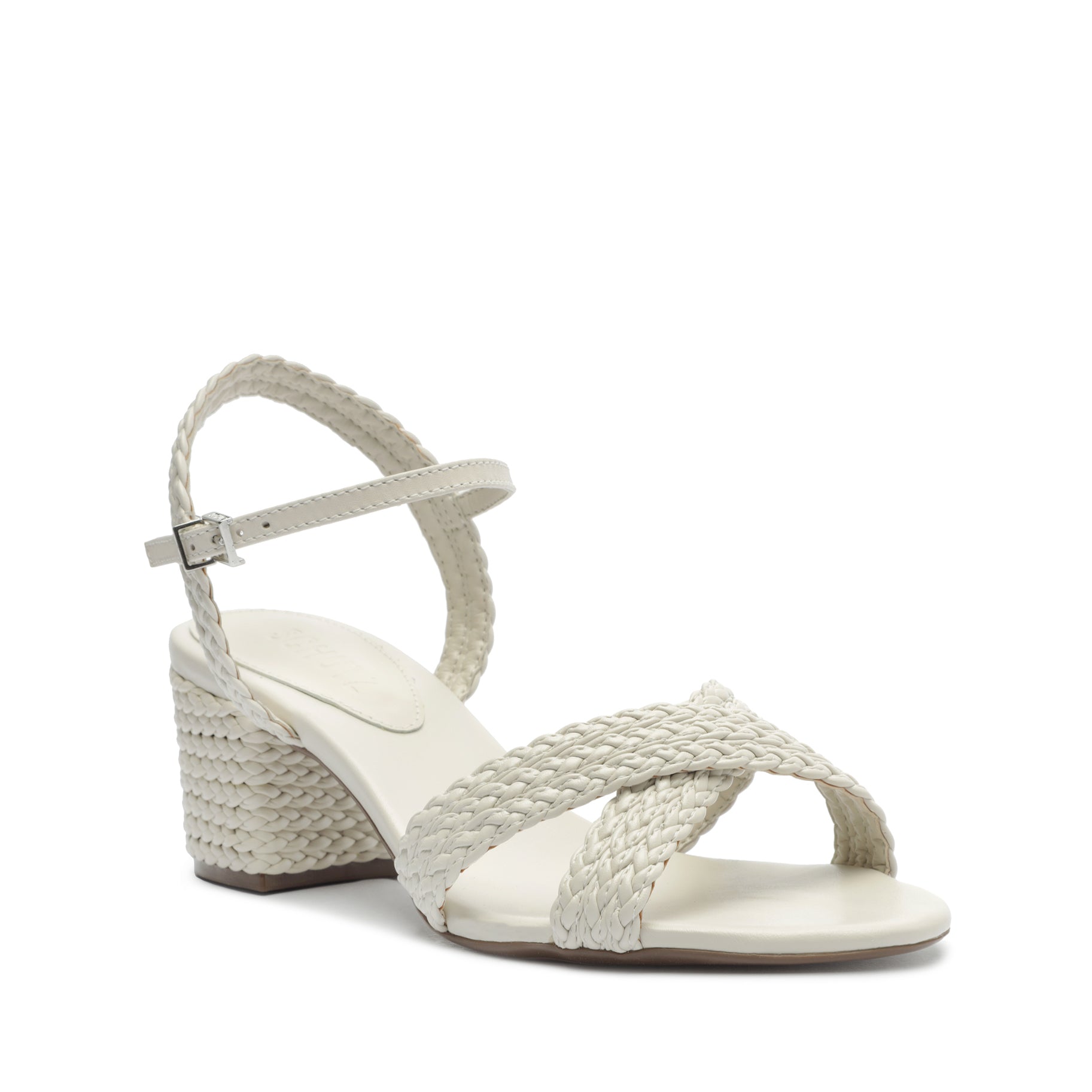 Karima Block Heel Leather Sandals for Women - Comfortable Ankle Strap Summer Shoes for Casual Outings & Beach Vacations