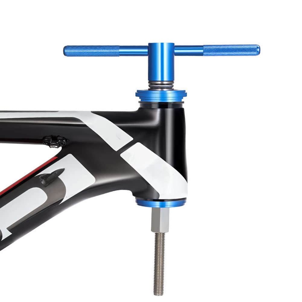 Bike Headset Cup Press Tool & Bottom Bracket Installer - Professional Bicycle Headset Installation & Removal Tool for Bearing Maintenance - Perfect for Bike Repair Shops & DIY Enthusiasts