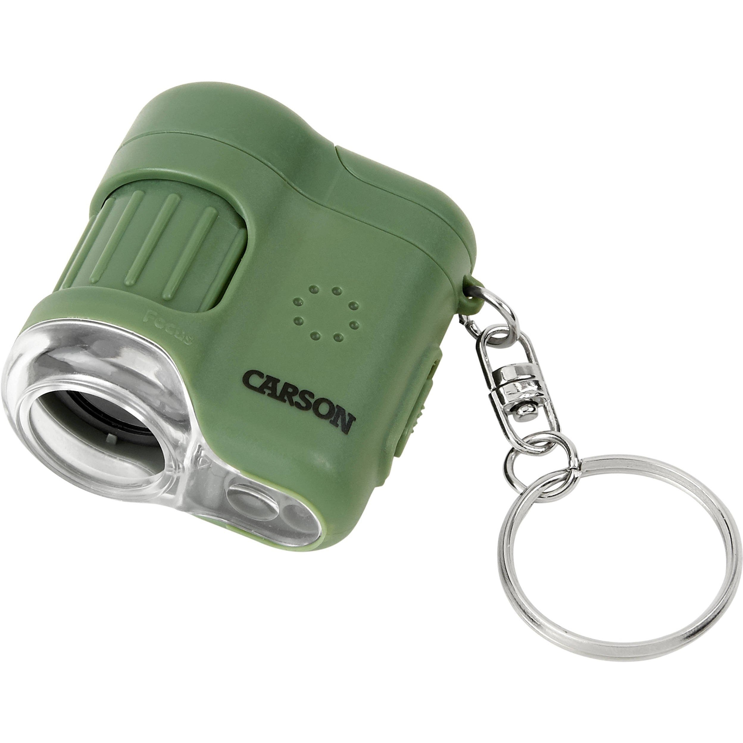 Carson 20x LED Lighted Pocket Microscope - Mini Magnifier for Kids & Adults - Perfect for Coin Collecting, Jewelry Inspection & Science Exploration (Multiple Colors Available)