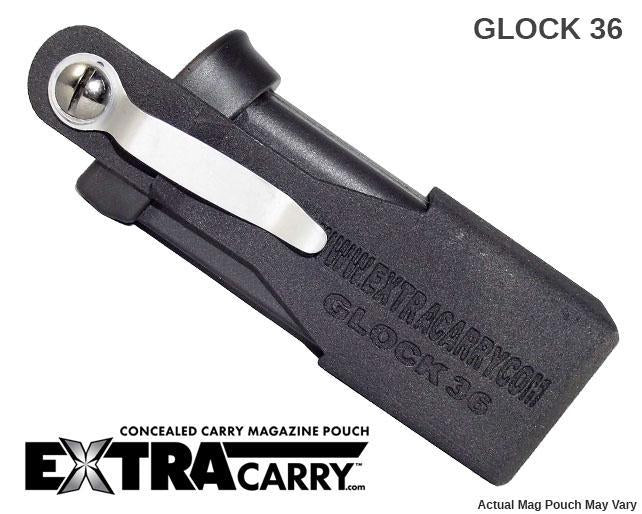 Glock 36 45 ACP Standard Magazine & Magazine Pouch - Concealed Carry Accessories for Handgun Storage & Range Shooting