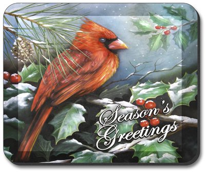 Premium Art Plates Cardinal Brand Mouse Pad - Non-Slip Gaming & Office Desk Mat for Computers, Laptops, and Workspaces | Ergonomic Design for Comfort & Precision | Perfect for Home, Office, and Gaming Setups