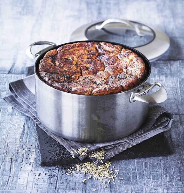 Scanpan CTX 7.5 Quart Stainless Steel Covered Dutch Oven - Perfect for Braising, Stewing & Baking - Ideal for Home Chefs & Professional Kitchens
