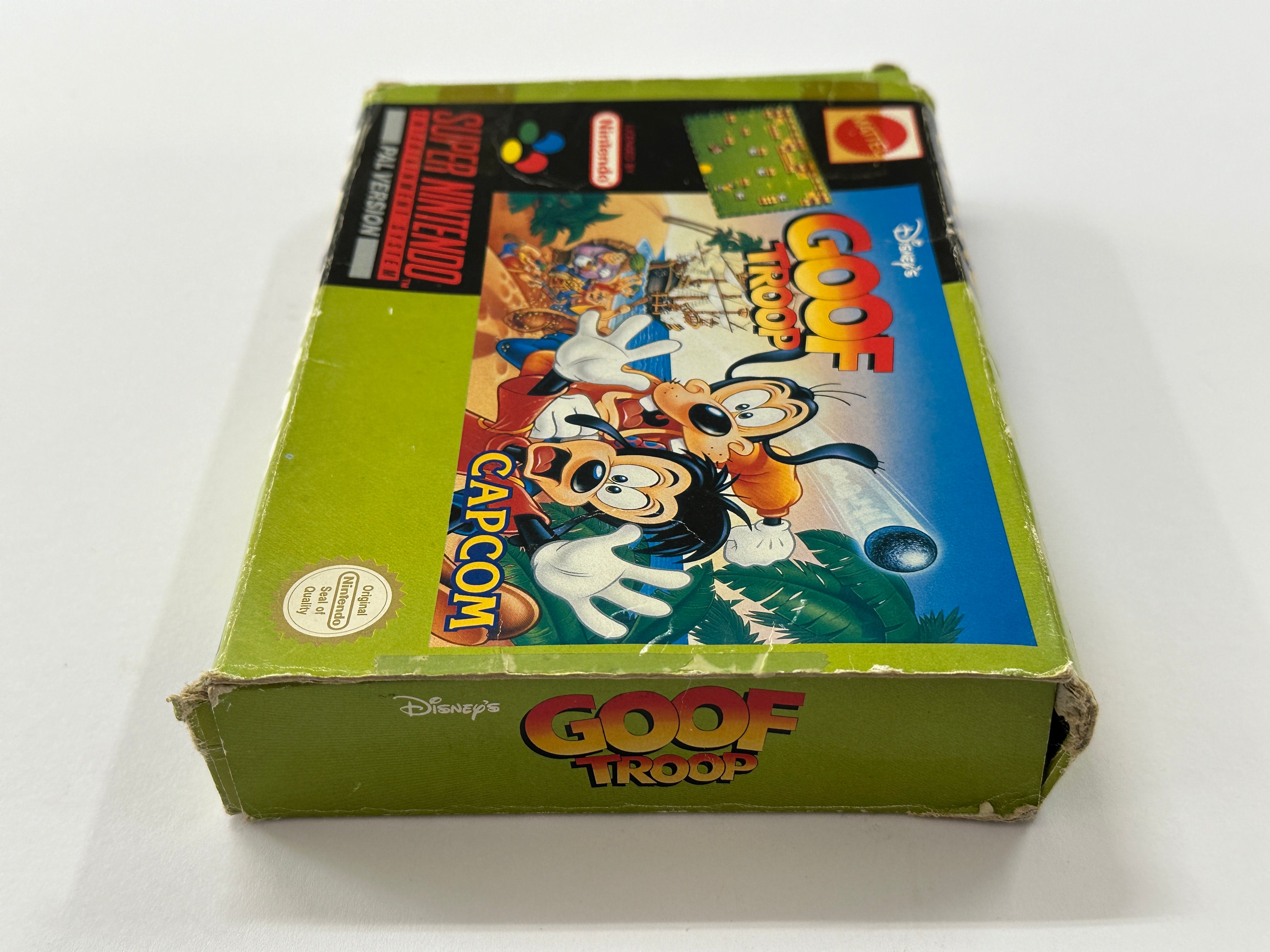 Goof Troop Complete In Box - Classic Disney Video Game for SNES - Perfect for Collectors & Retro Gaming Enthusiasts