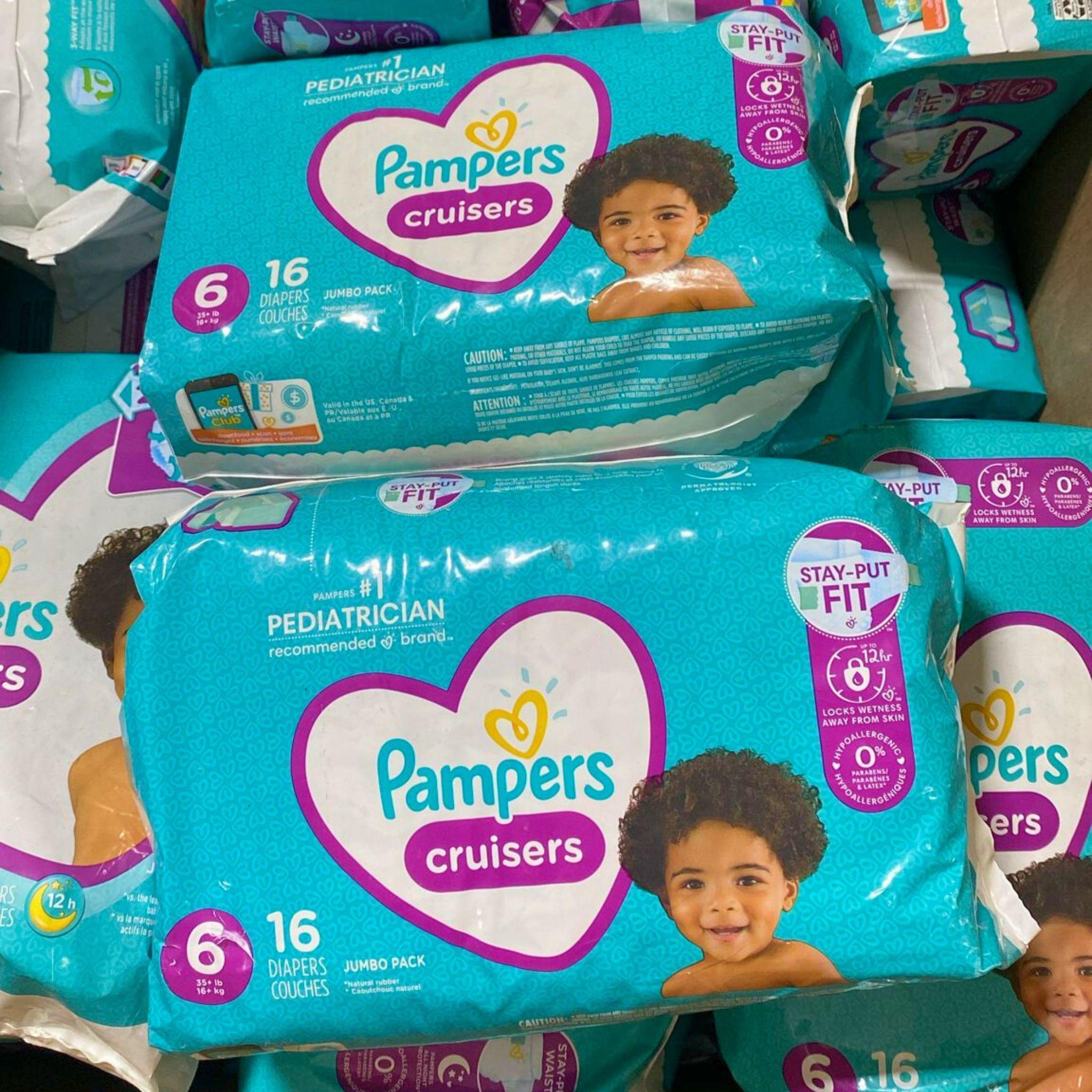 Pampers Cruisers Size 16 Diapers - Jumbo Pack (60 Count) - Super Absorbent & Leakproof for Active Babies - Day & Night Use