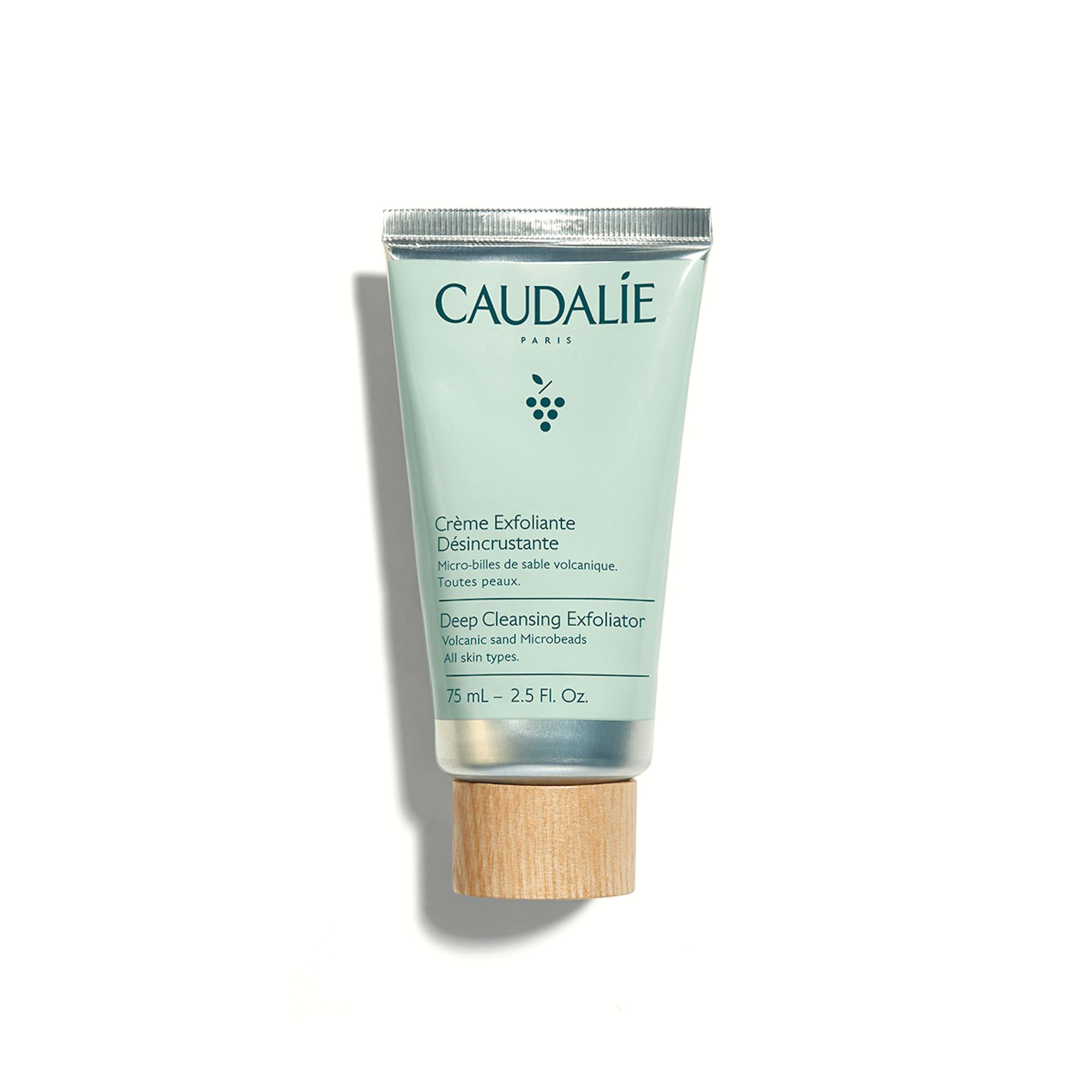 Caudalie Deep Exfoliating Cleanser - Gentle Face Scrub for Smooth Skin | Exfoliating Facial Wash for Glowing Complexion | Perfect for Daily Skincare Routine & Acne-Prone Skin