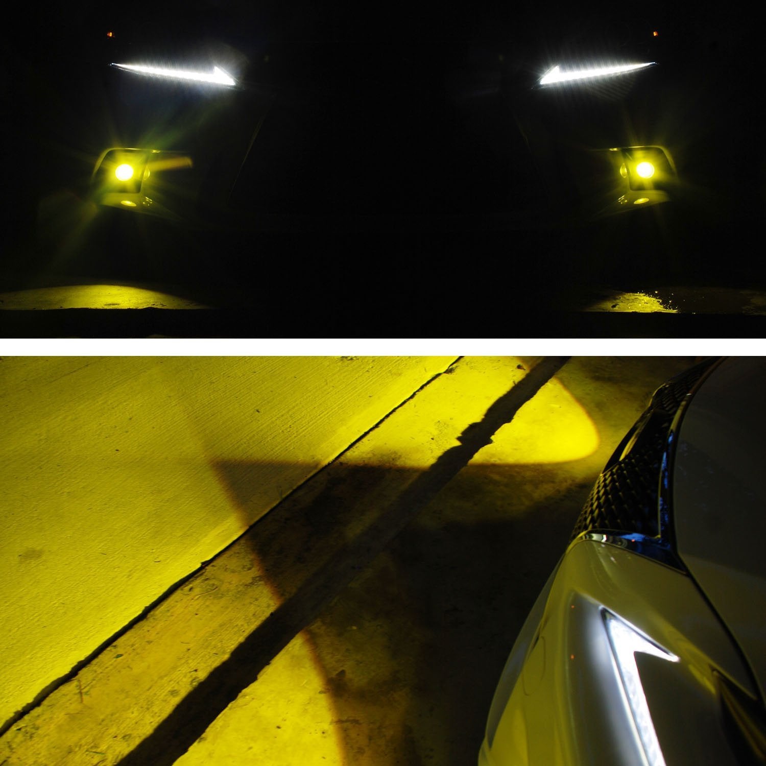 JDM 15W Projector Yellow LED Fog Light Kit - Direct Fit for 2014-2016 Lexus IS F Sport | Enhanced Visibility for Night Driving & Foggy Conditions