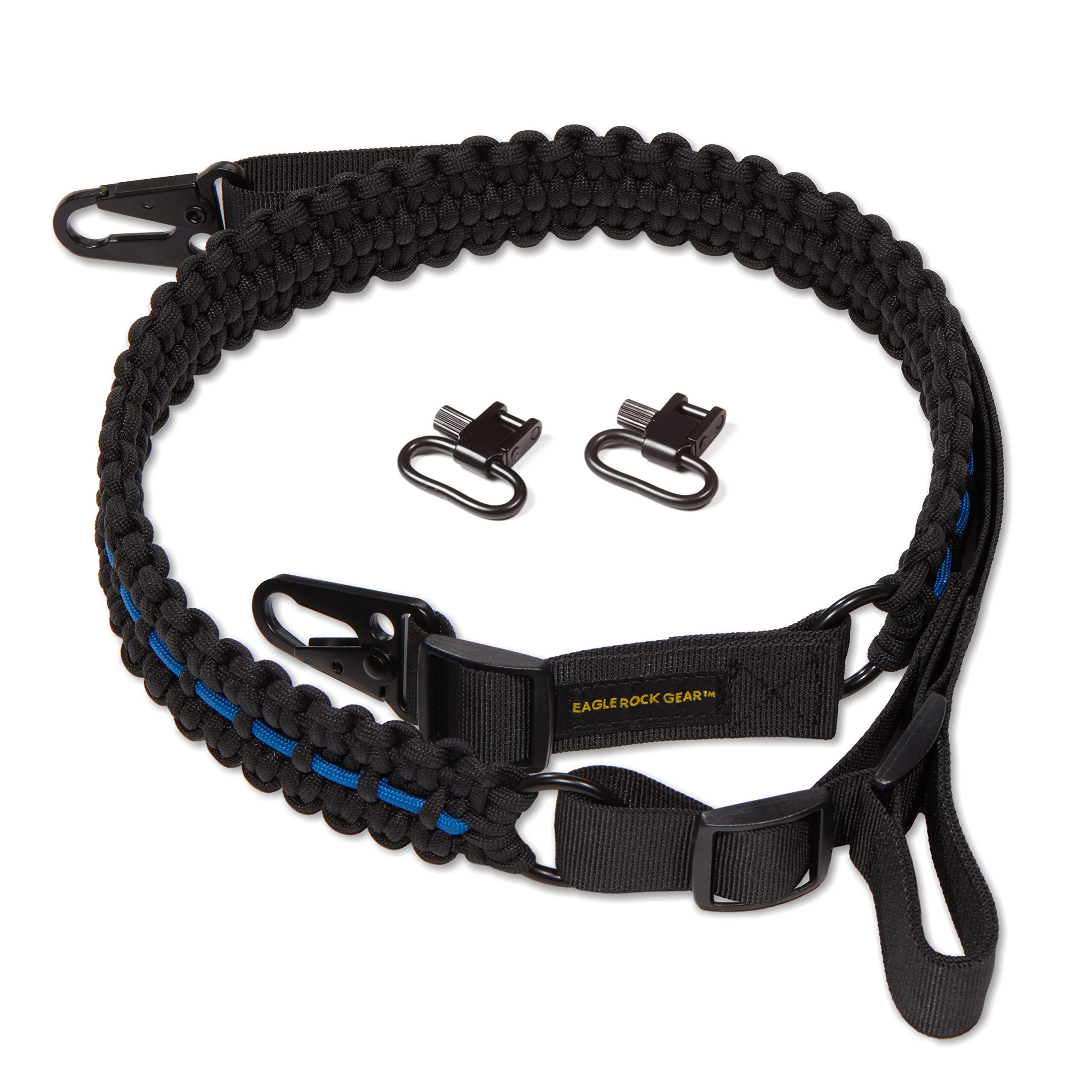 550 Paracord 2-Point Adjustable Gun Sling for Rifles, Shotguns & Crossbows | Heavy Duty Tactical Sling with HK Clips & Swivels | US Patented Design | Perfect for Hunting, Airsoft & Outdoor Shooting
