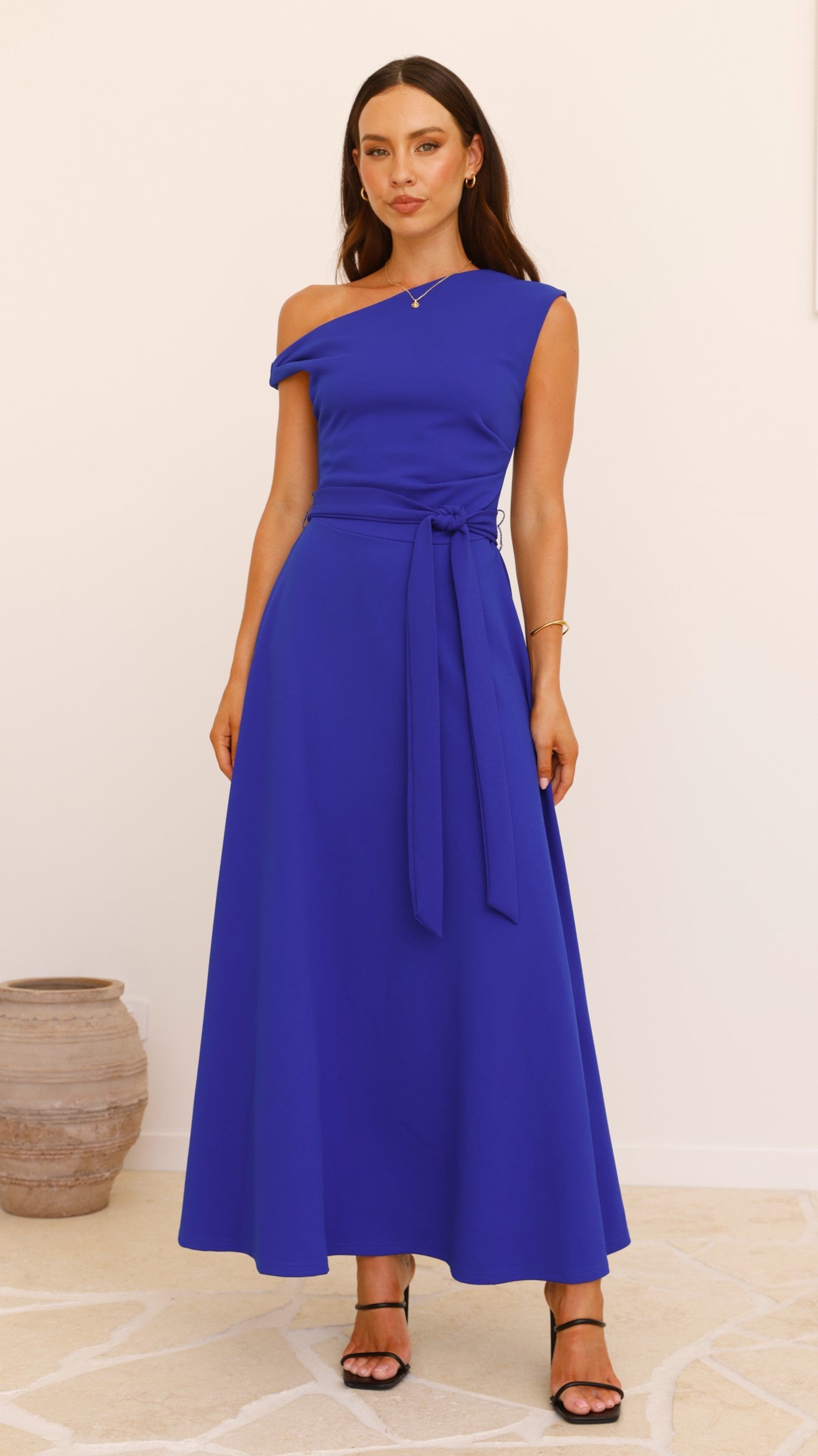 Gemma Maxi Dress in Cobalt Blue - Elegant Women's Summer Dress for Beach, Party & Casual Wear
