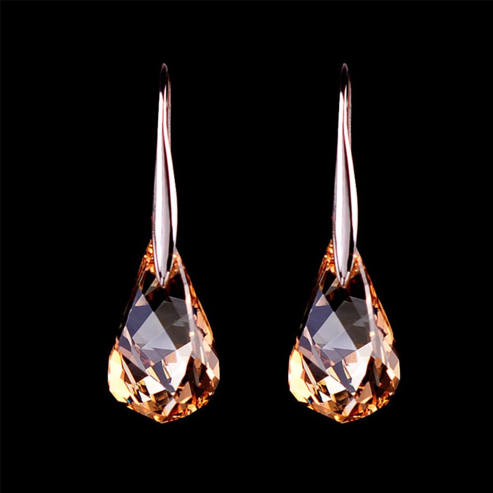 GuyAna Quartz Stone Lymphatic Magnetic Therapy Earrings - Germanium Lymphvity Earrings for Women | Lymphatic Drainage & Weight Loss Jewelry (2-Piece Set) | Perfect for Detox, Wellness & Fashion Accessories