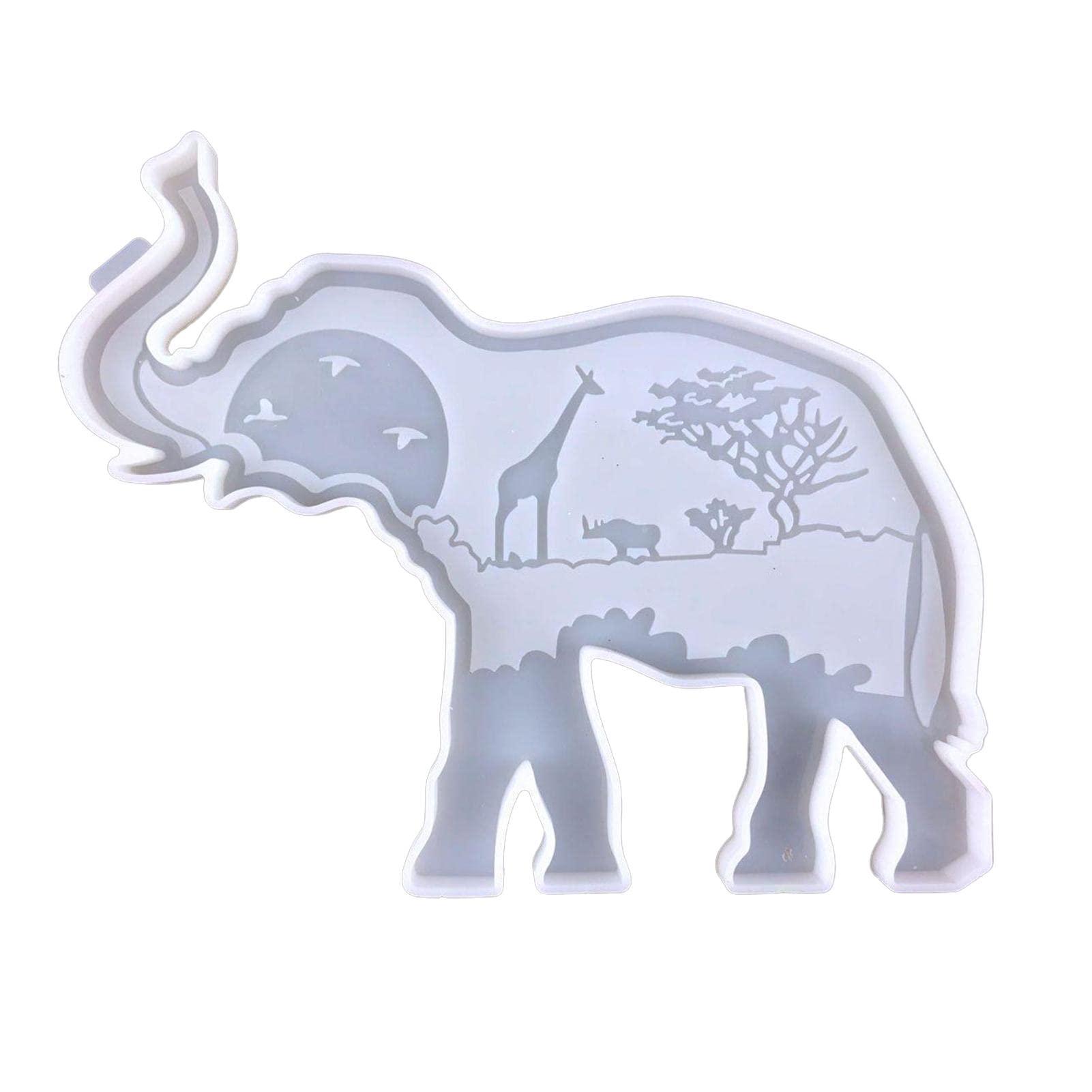 3D Animal Resin Silicone Mold Kit for DIY Crafting - Wolf, Elephant, Horse, Bear, Elk, Eagle Silicone Casting Molds - Perfect for Home Decor, Office Decoration & DIY Gift Making