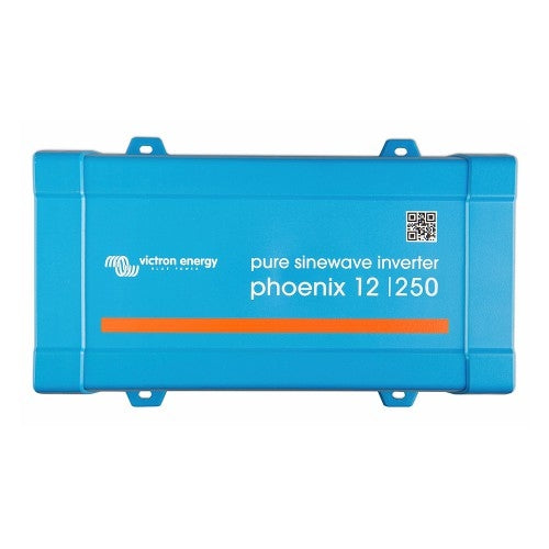 Victron Energy Phoenix Inverter 12V 250W 230V Pure Sine Wave Power Inverter with VE.Direct - Reliable Backup Power for Camping, RVs & Off-Grid Systems