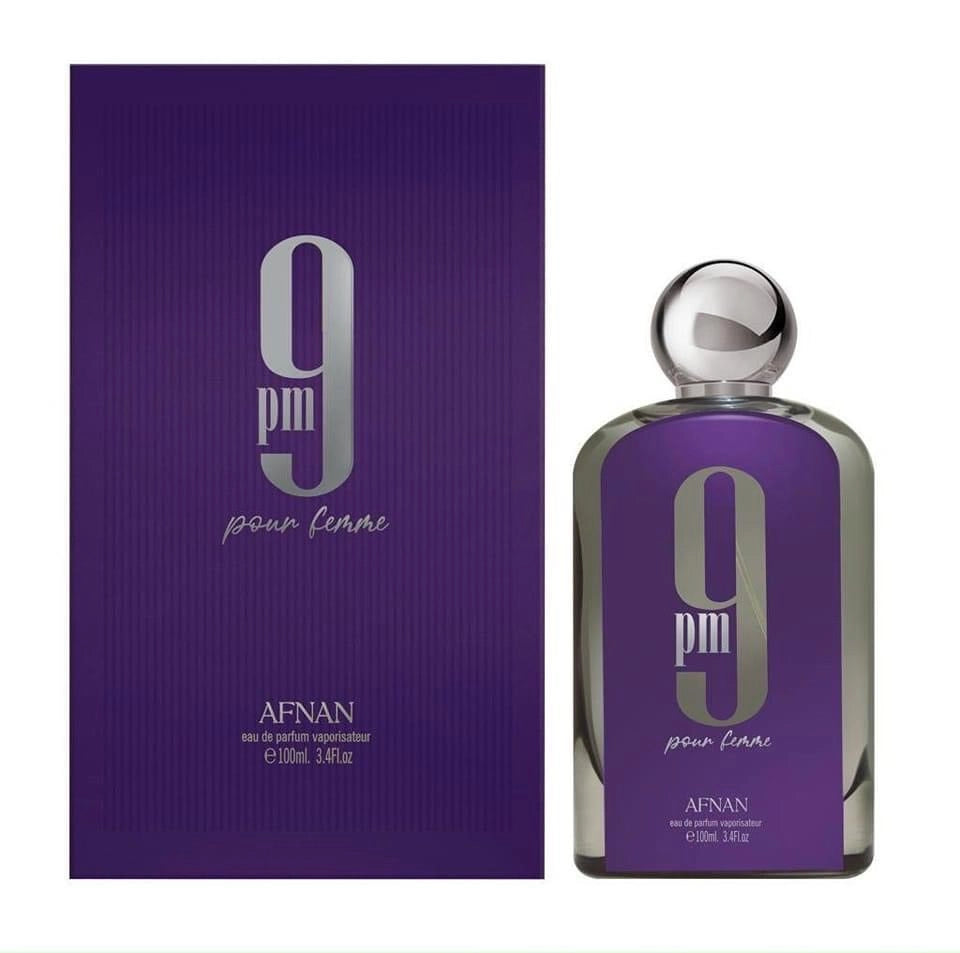 Afnan 9PM Pour Femme 100ML Eau de Parfum Spray for Women - Long-Lasting Floral Fragrance for Evening Events, Date Nights & Special Occasions