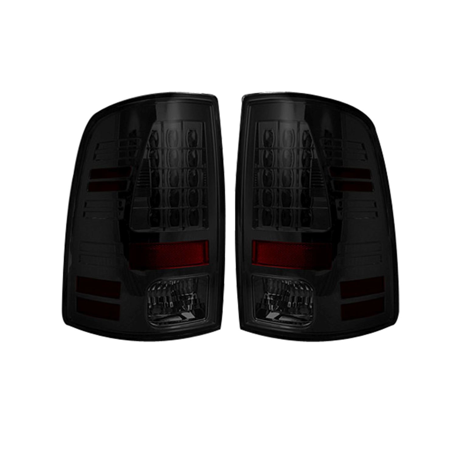 Recon 264169BK LED Tail Lights - Black Smoke Lens for Trucks, Jeeps & SUVs - Enhanced Visibility & Style