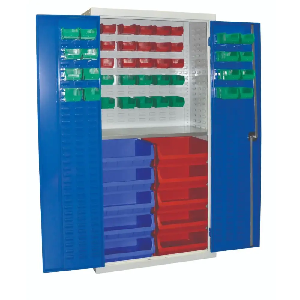 Plastic Storage Containers & Cupboards - Stackable Organizers for Home, Office & Garage Organization | Space-Saving Storage Solutions for Clothes, Toys & Supplies