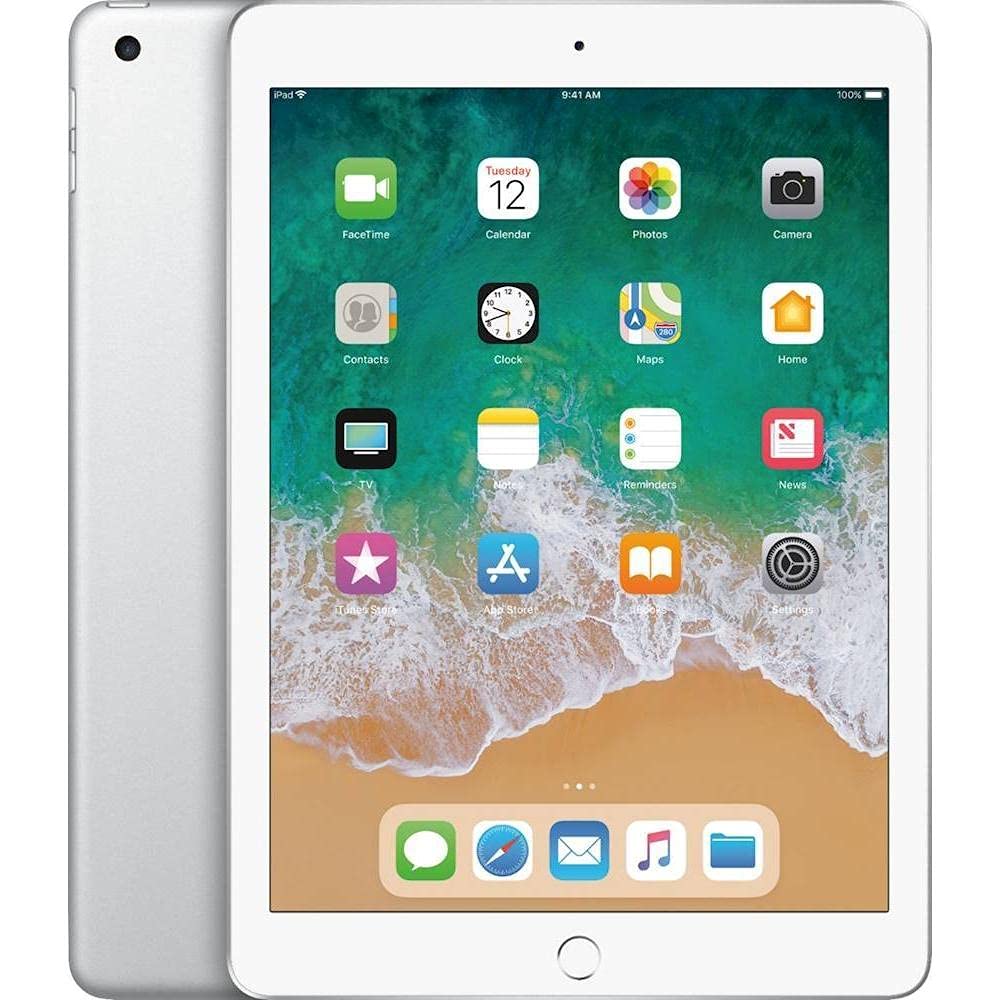 Refurbished Apple iPad 9.7 (5th Generation) 32GB Wi-Fi - Silver | Perfect for Students, Home Office & Entertainment