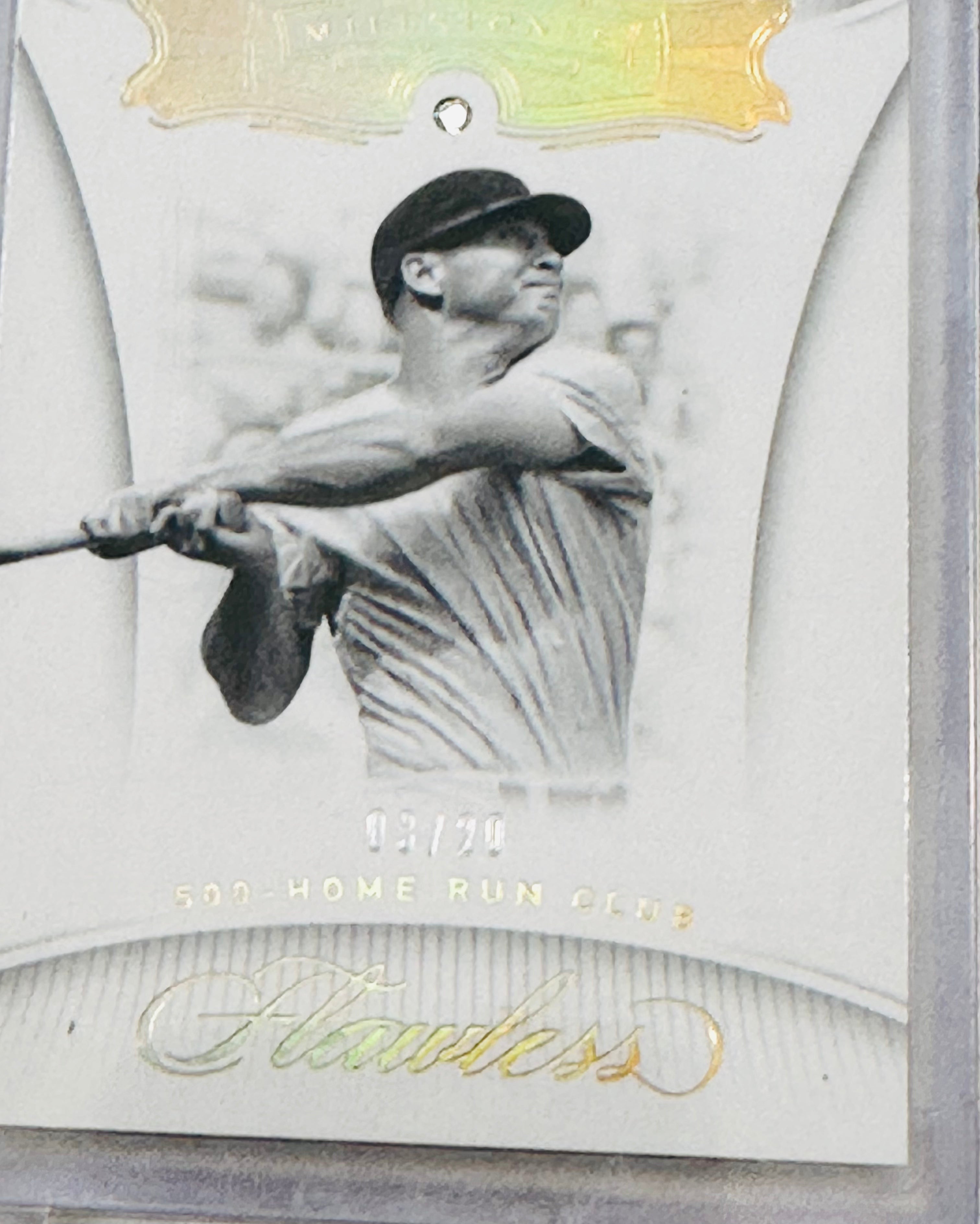 Mickey Mantle Leaf Diamond Flawless 500 Home Run Baseball Card #3/20 with Real Diamond - 2017 Limited Edition for Collectors & Sports Memorabilia Enthusiasts
