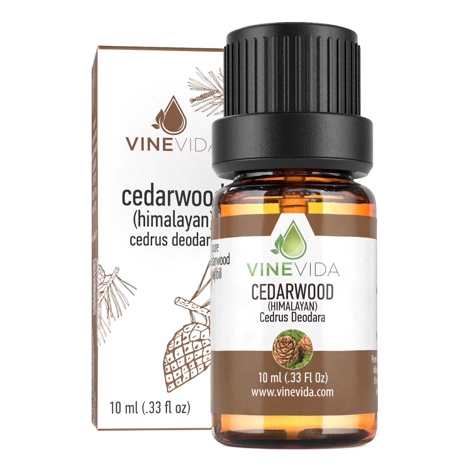 10 mL Himalayan Cedarwood Essential Oil (Prefilled) - Aromatherapy, Relaxation & Natural Home Fragrance