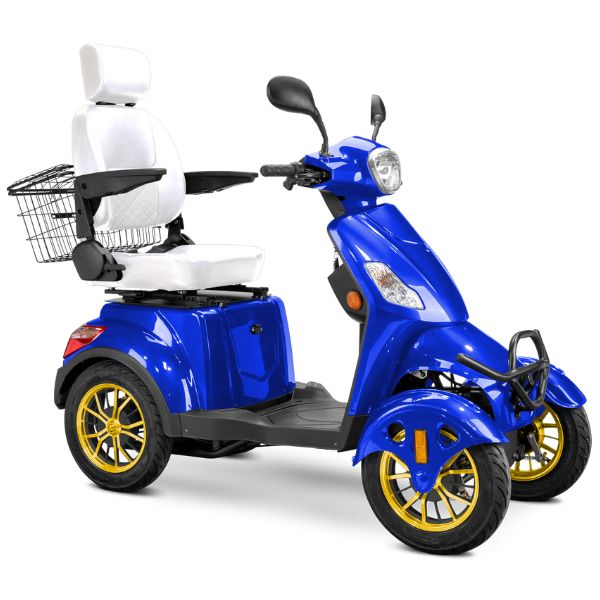 Premium Full Size 4 Wheel Mobility Scooter for Adults - Lightweight Electric Wheelchair with Long Battery Life - Ideal for Outdoor Travel, Shopping & Daily Mobility Assistance