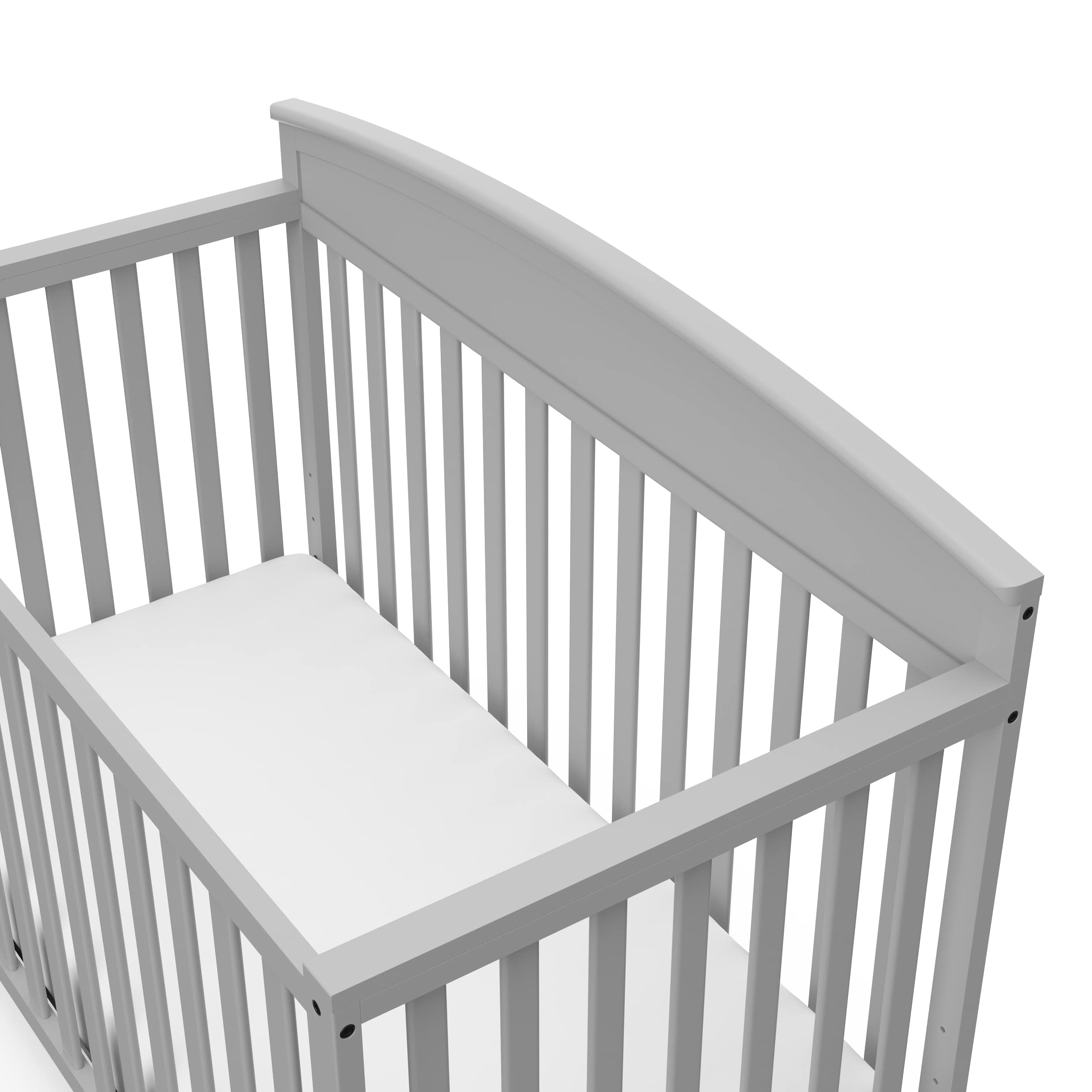 Graco Benton 5-in-1 Convertible Baby Crib in Pebble Gray – GREENGUARD Gold Certified, Converts to Toddler Bed, Daybed & Full Size Bed, Fits Standard Crib Mattress – Perfect for Nursery, Kids Room & Growing Families