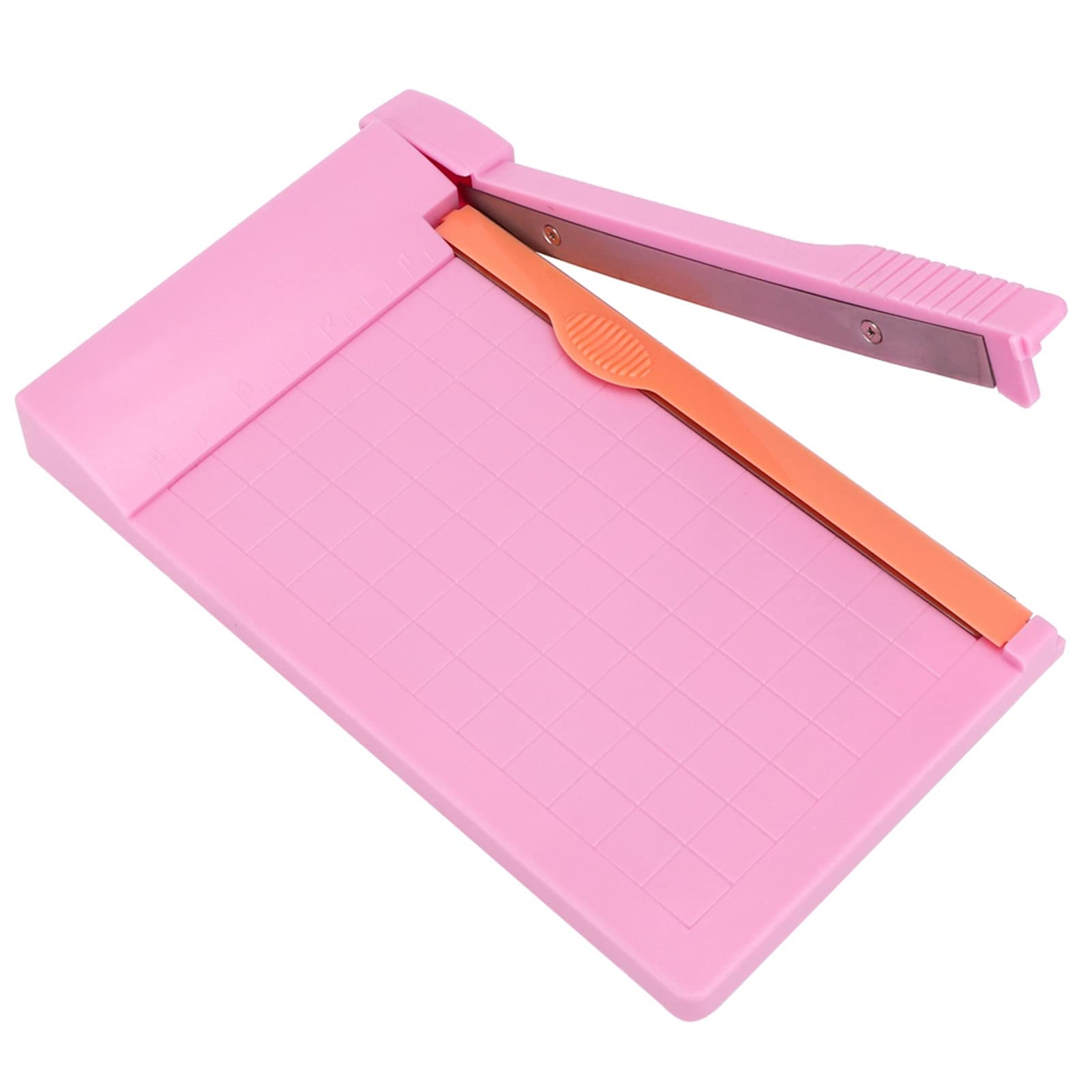 Portable Mini Paper Cutter - Precision Paper Trimmer for Cardstock, Photos & Scrapbooking | Gridded Cutting Board with Knife | Ideal for DIY Crafts, ID Photos & Office Use