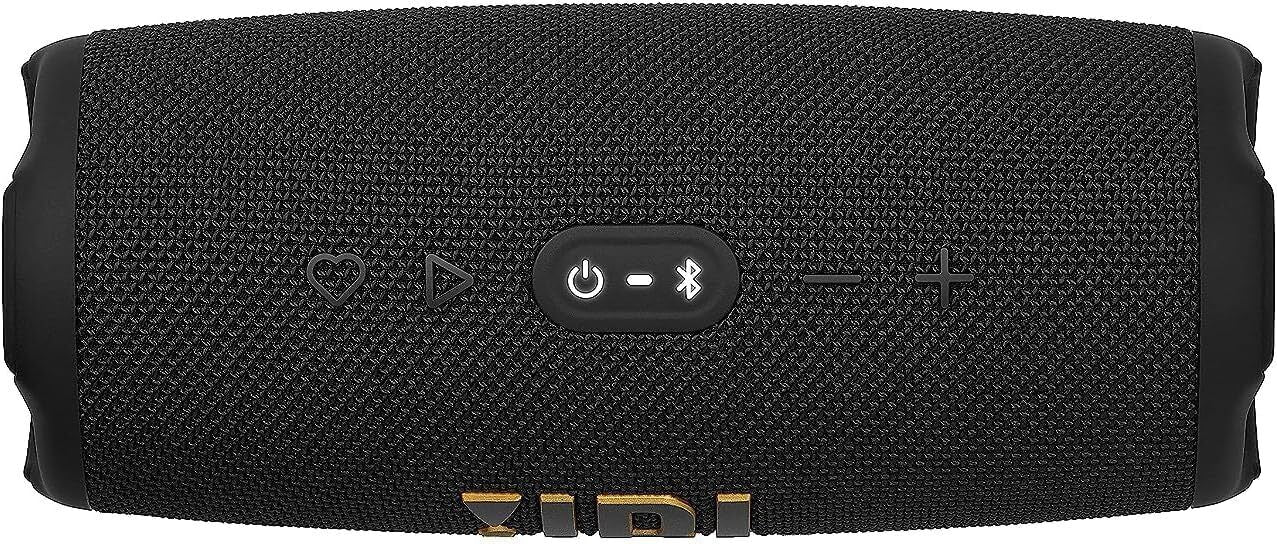 JBL Charge 5 Portable Bluetooth Speaker - Powerful Deep Bass, IP67 Waterproof & Dustproof, 20H Playtime, Built-in Power Bank (Black) | Perfect for Outdoor Adventures, Beach Parties & Home Entertainment