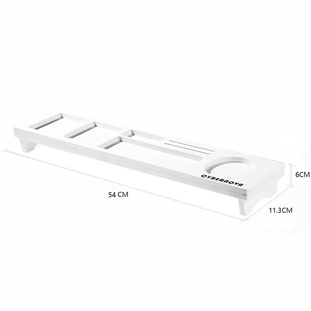 CYBERNOVA Multifunctional Desk Organizer - Office Supplies Storage for Keyboard, Pencil Holder, Phone Stand & Small Items | Perfect for Home Office, Study Desk & Workspace Organization