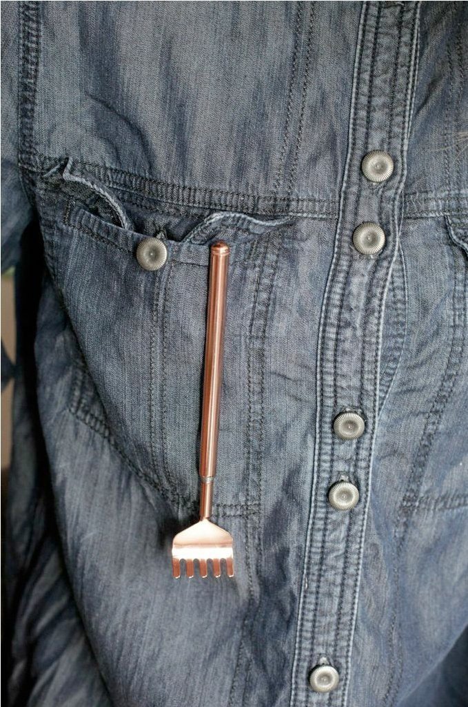 Premium Copper Back Scratcher - Ergonomic Design for Ultimate Itch Relief | Perfect for Home, Office & Travel Use | Kikkerland Quality Body Care Tool