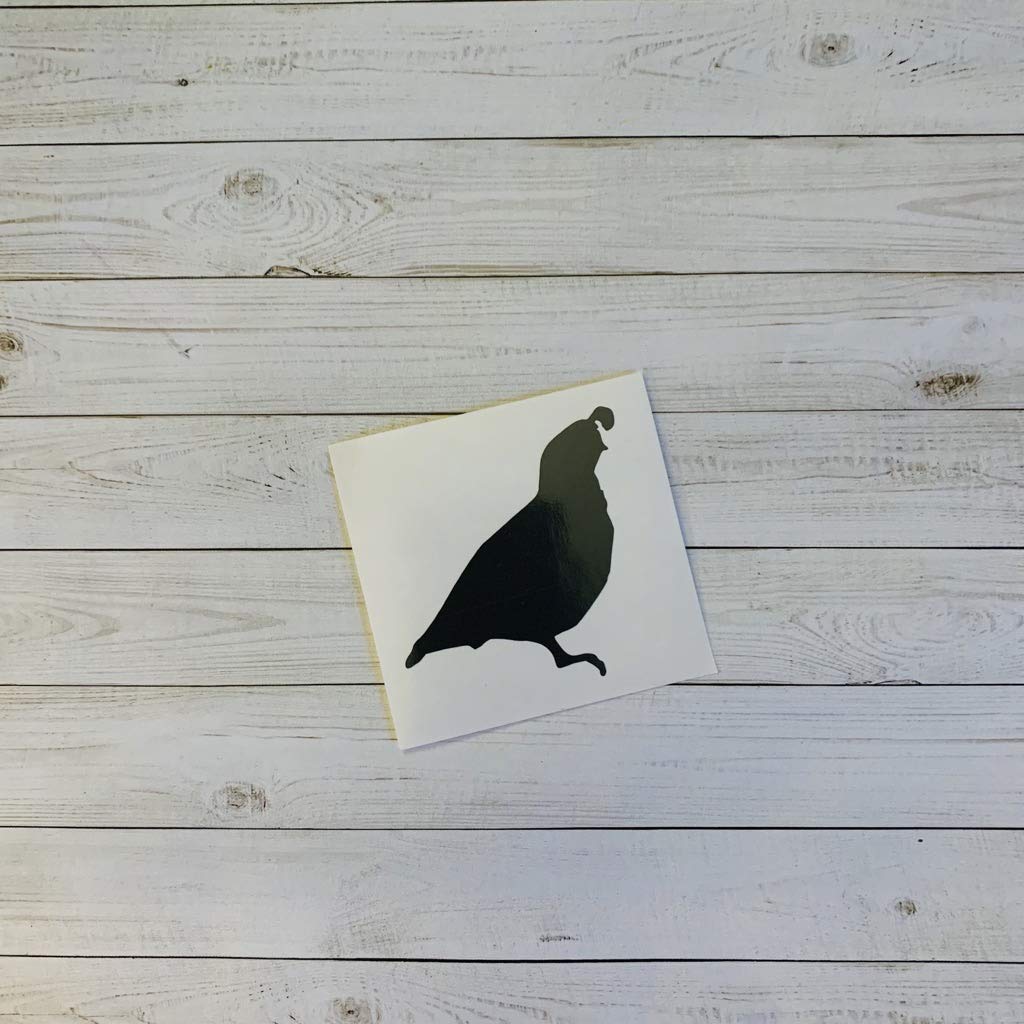 Quail Decal Sticker - Bob White Bird Vinyl Decal for Cars, Water Bottles, Windows & DIY Home Decor - Outdoor & Indoor Decorative Stickers