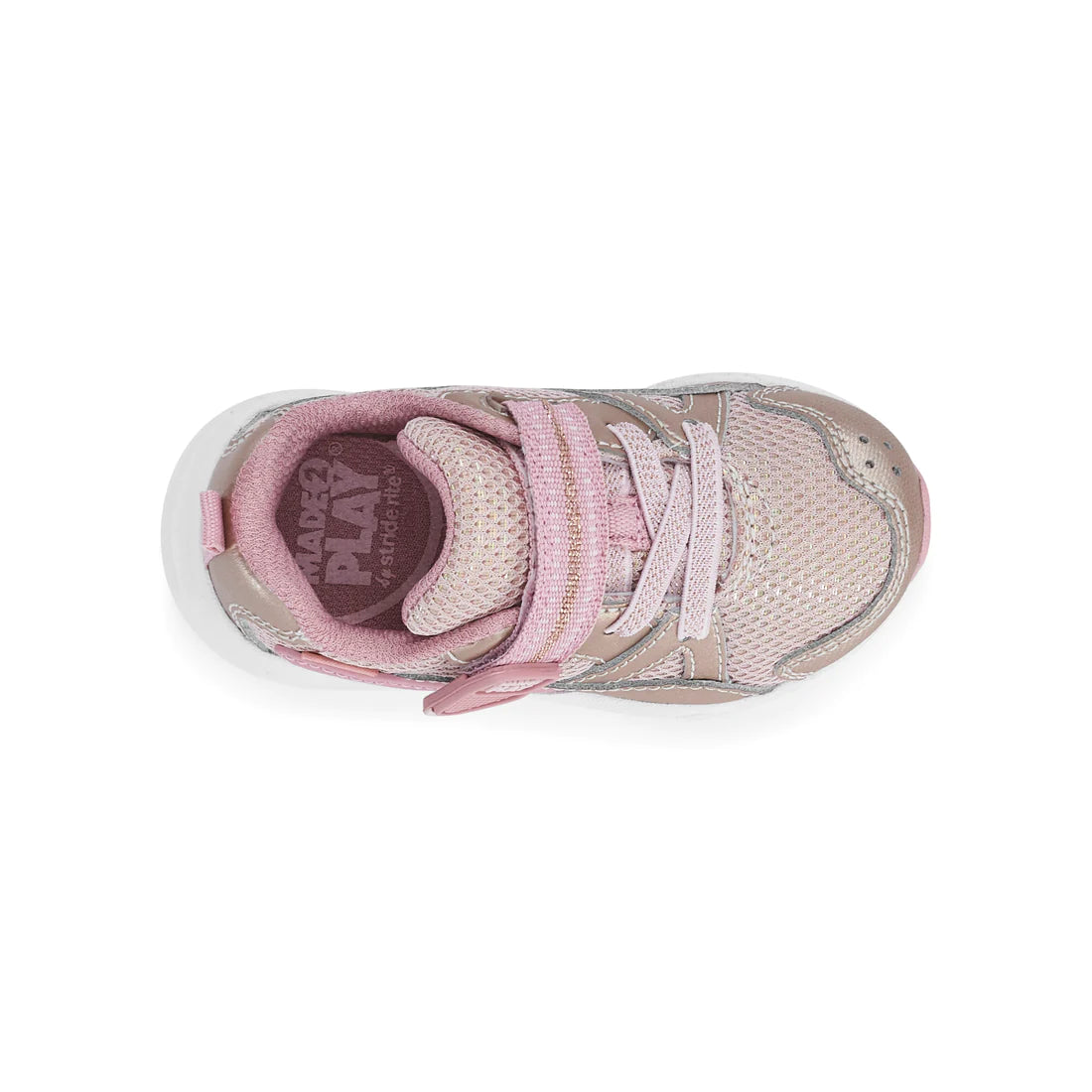 Stride Rite Rose Gold M2P Journey 2 Kids' Sneakers - Lightweight Walking Shoes for Toddler Girls | Perfect for School, Playground & Everyday Wear