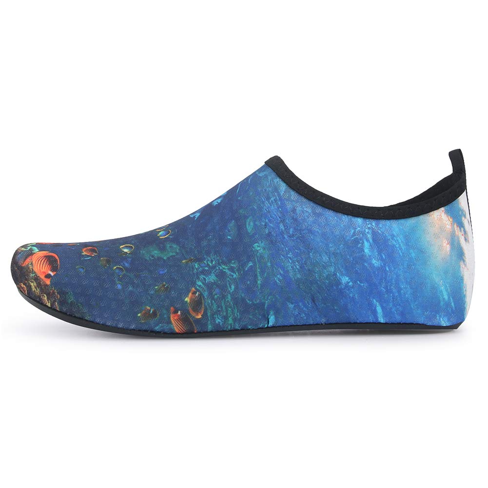 QACOHU Women's & Men's Barefoot Water Shoes - Quick-Dry Aqua Socks for Swimming, Surfing, Diving, Beach & Yoga | Lightweight Skin Shoes for Pool, Gym & Outdoor Water Activities