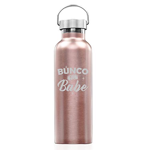 Rose Gold Double Wall Vacuum Insulated Stainless Steel Tumbler - 25oz Leakproof Travel Mug for Coffee & Tea - Perfect for Office, Gym, Hiking & Car Commutes