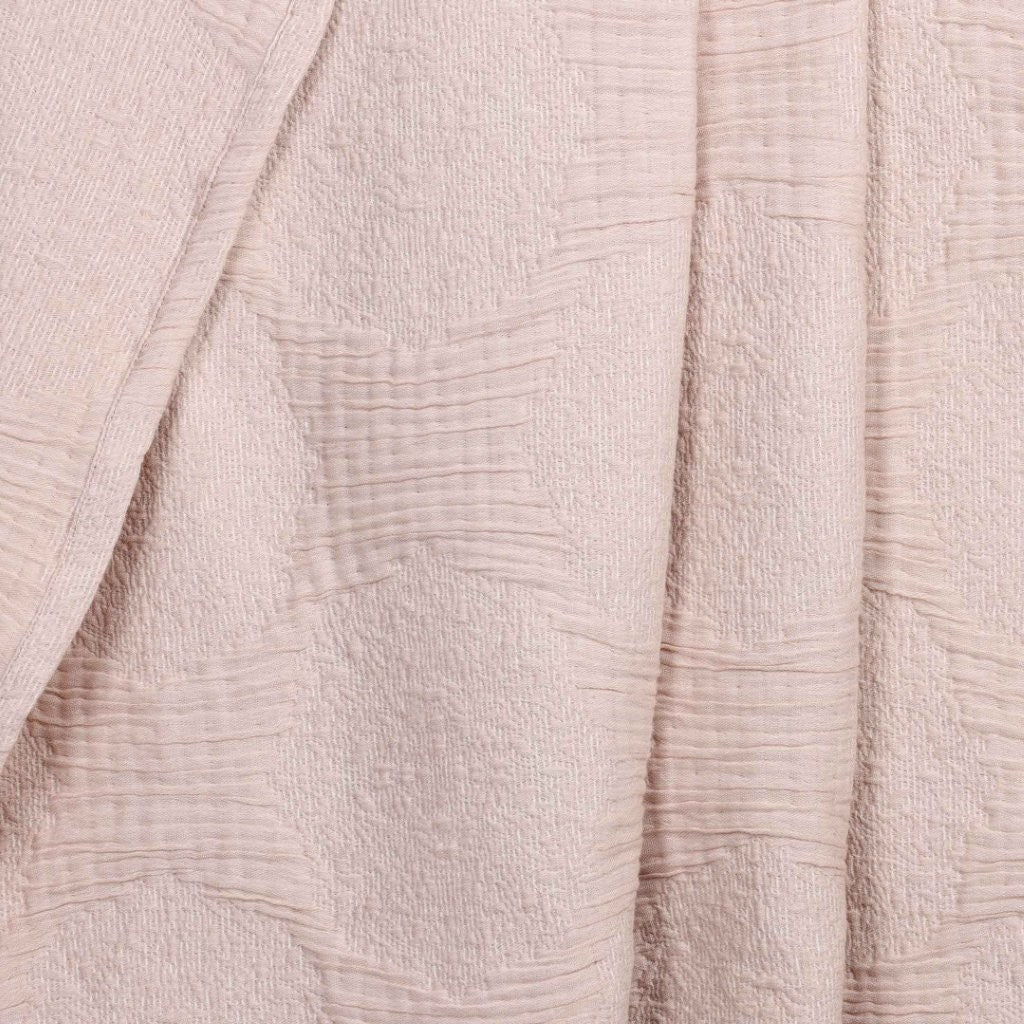 Tanta Cotton Medium Weight Crinkle Woven Coverlet - Soft & Breathable Bedspread for All Seasons | Perfect for Bedroom Decor, Guest Rooms & Cozy Home Styling