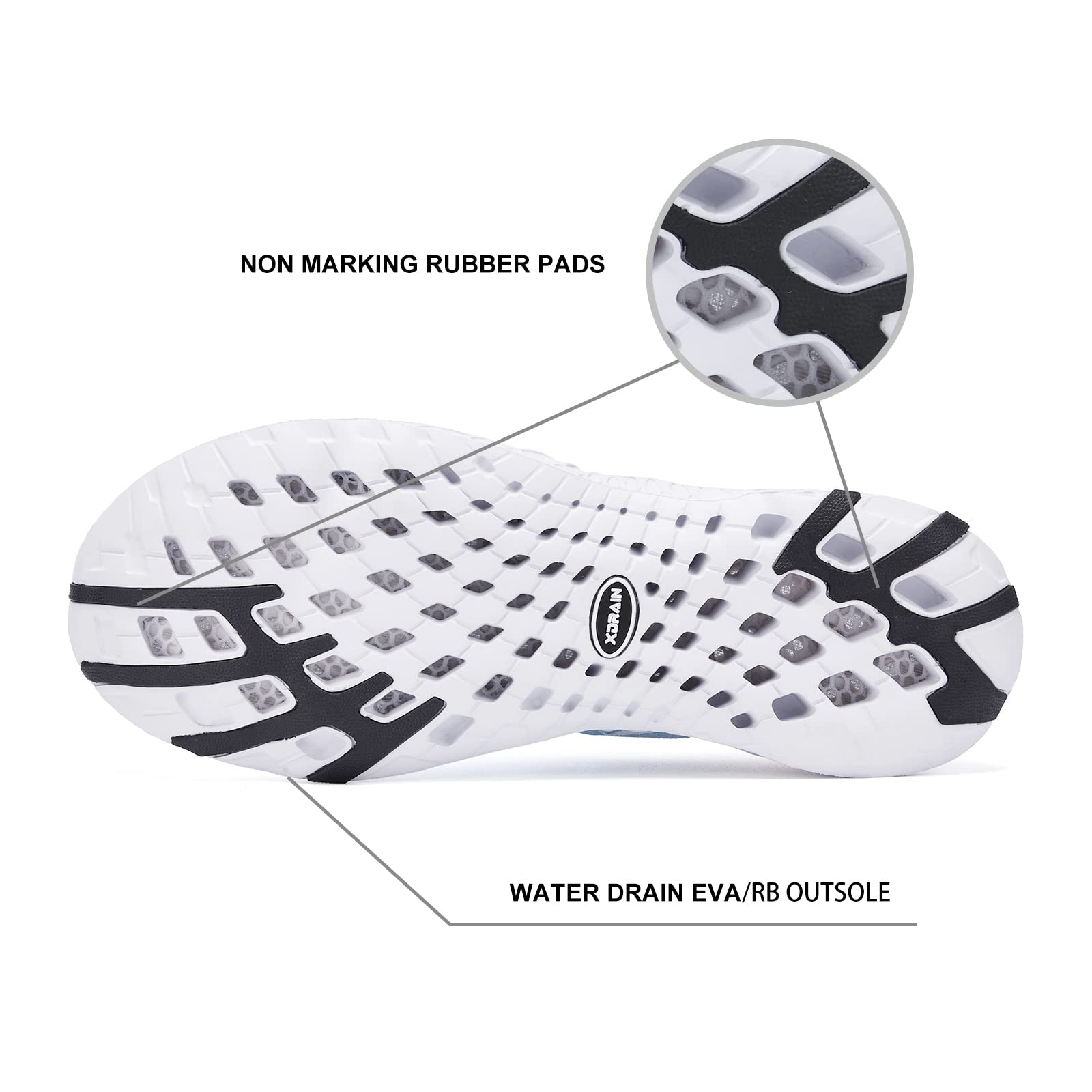 Aleader Women's Quick-Dry Mesh Slip-On Water Shoes for Beach, Pool, Yoga & Travel - Lightweight Aqua Shoes for Walking & Water Sports