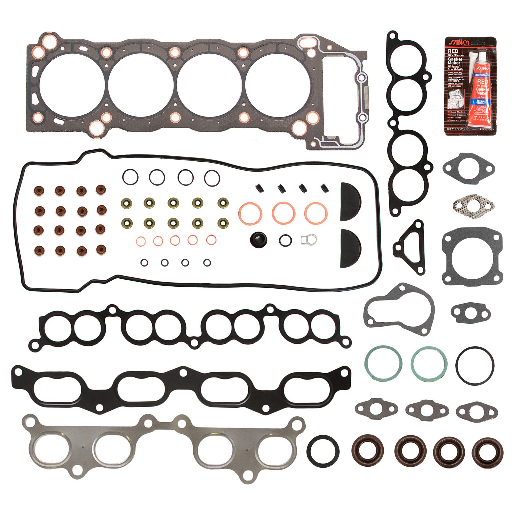 Toyota 2.4L 2.7L Cylinder Head Gasket Set w/Bolts for 94-00 Models - Engine Repair Kit