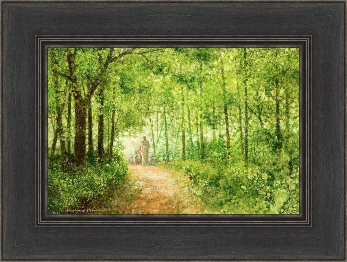 Lead Thou Me On By Yongsung Kim - Inspirational Christian Wall Art Print for Home & Office Decor - Perfect for Living Room, Bedroom, Church & Gift Giving