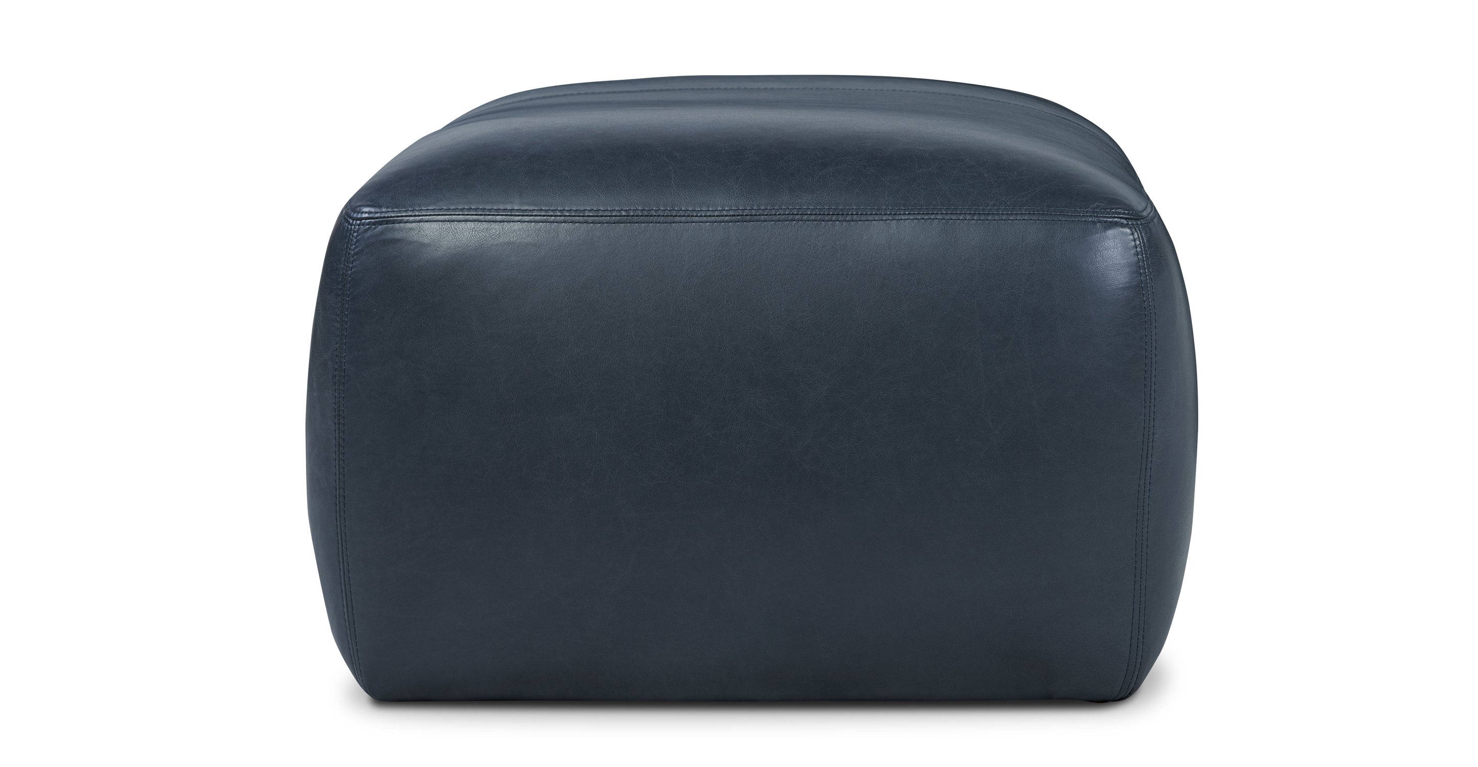 Premium Denver Leather Ottoman - Soft & Durable Footrest, Storage Bench - Perfect for Living Room, Bedroom, Home Decor & Relaxation
