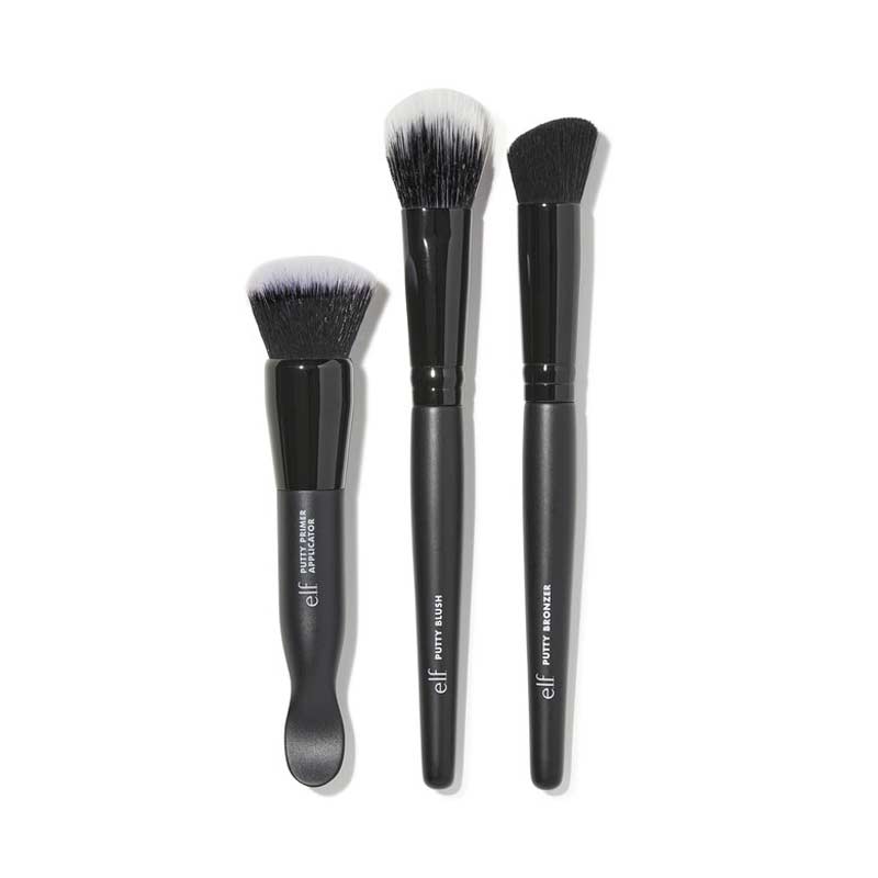 e.l.f. Putty Face Brush Set - 5 Piece Makeup Brush Kit for Foundation, Concealer & Blending - Perfect for Everyday Makeup & Professional Looks