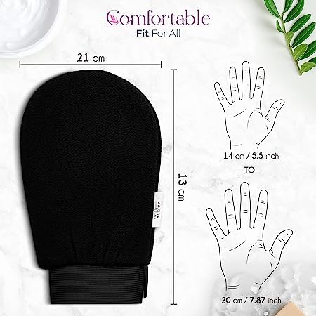 AASTIK SALES Exfoliating Gloves for Dead Skin Removal - Premium Bath & Shower Body Scrubber Gloves - Deep Cleansing for Smooth Skin - Ideal for Spa, Home Use & Gift Giving