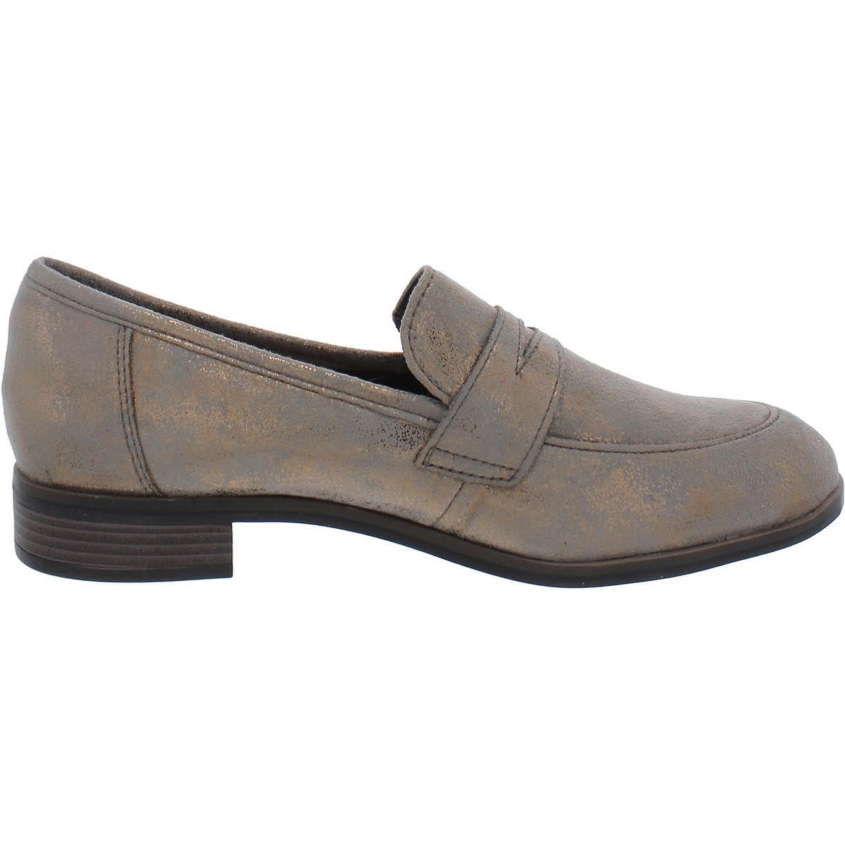 Clarks Women's Trish Rose Comfort Loafers - Slip-On Casual Shoes for Work, Travel & Everyday Wear