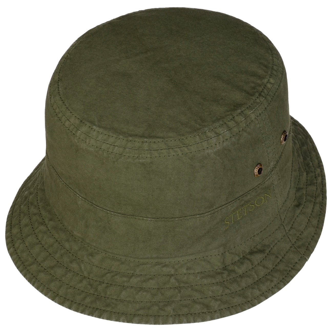 Stetson Delave Cotton Hat for Men & Women - Breathable Summer Sun Hat for Outdoor, Beach, and Travel - Stylish Unisex Wide Brim Hat for UV Protection
