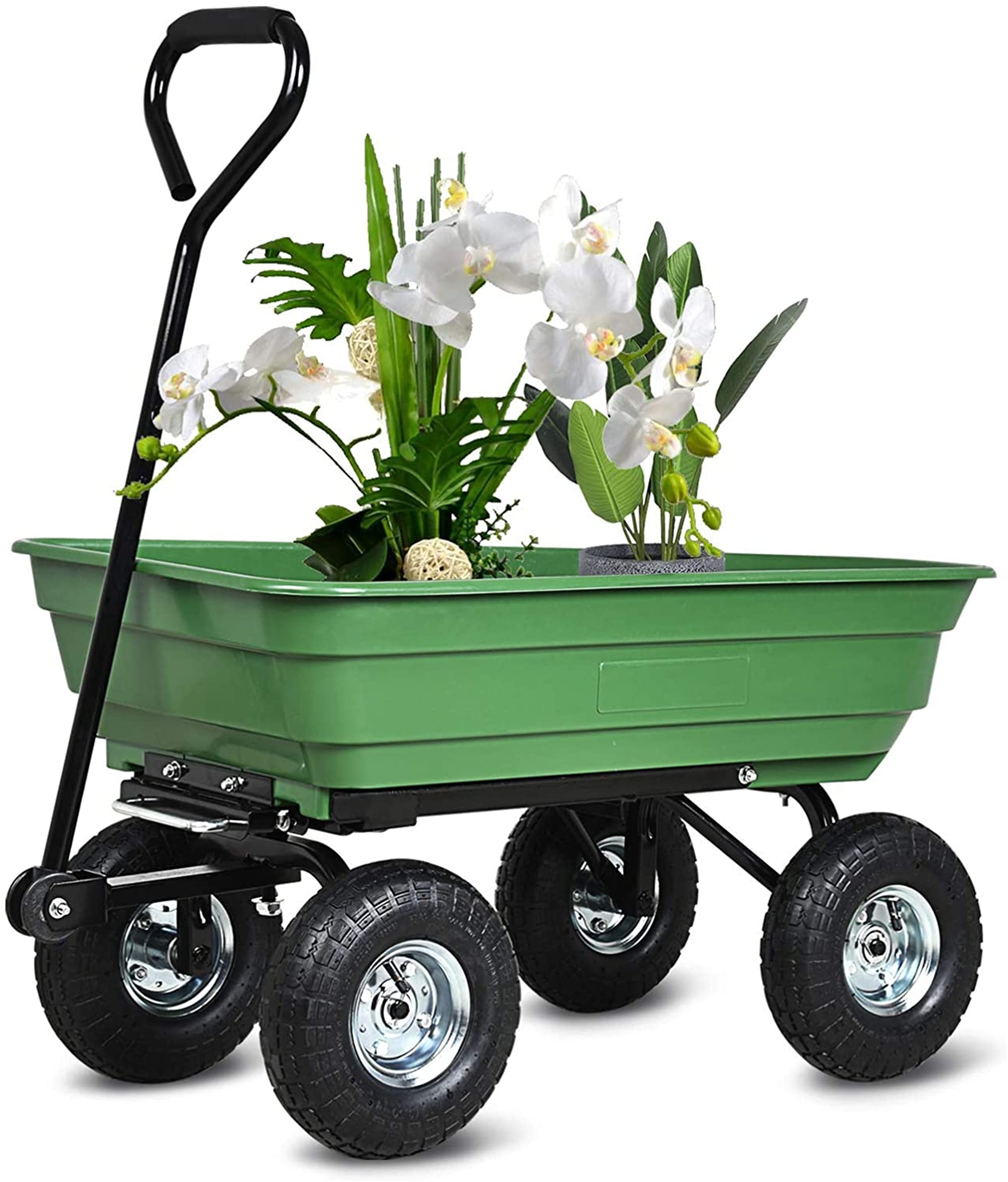 Heavy Duty Garden Utility Cart with 10