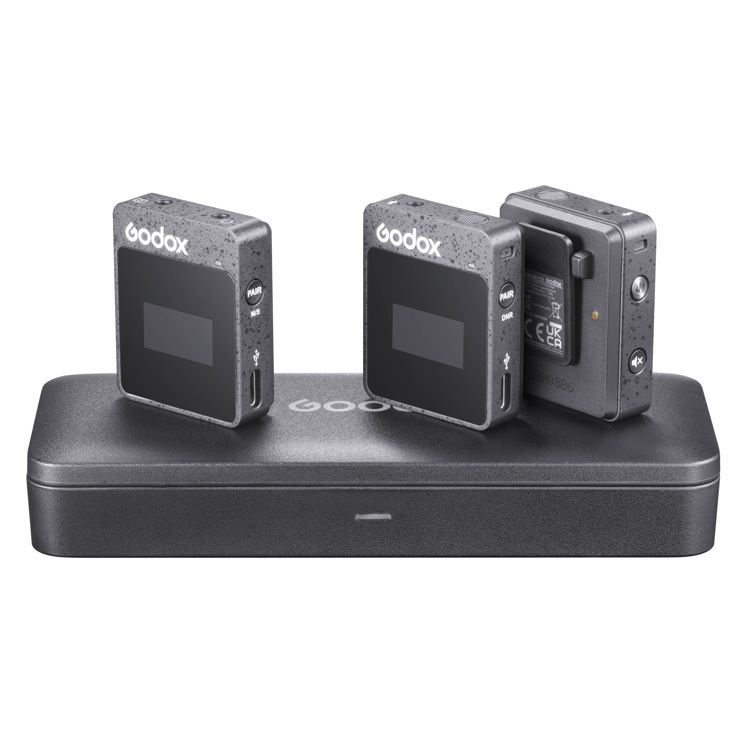 MoveLink II M2 2.4GHz Wireless Microphone System for Karaoke, Live Streaming, Church & Events - Professional Portable Mic Set with Stable Signal (Black)