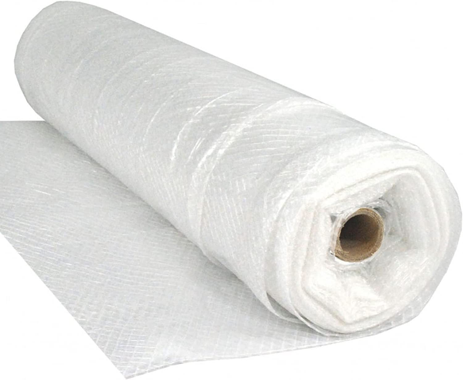 Dura Skrim 6 Mil Reinforced Clear Plastic Sheeting - 20' x 100' - Tear Resistant & Weatherproof Polyethylene Film for Construction, Greenhouses, and Temporary Enclosures - Farm Plastic Supply