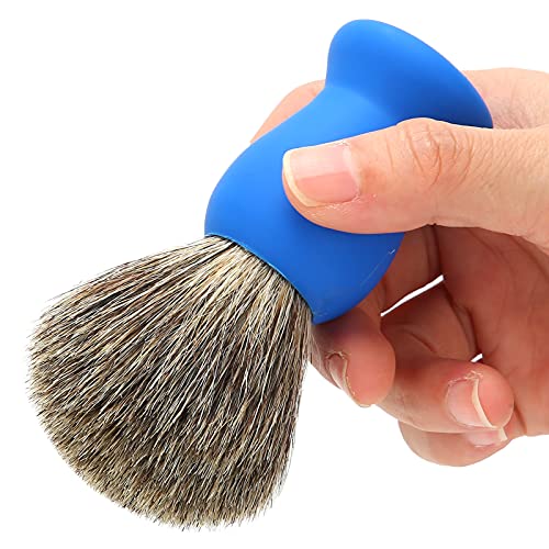 Premium Beard Shaving Brush for Men - Ergonomic Handle, Soft Bristles for Smooth Shaving - Perfect for Home Use, Travel & Professional Barbershops - Essential Face Grooming Tool for Daily Shaving Routine