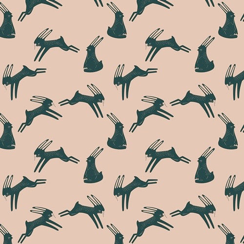 CAP C 9005 Hopping Hare Capsules Campsite Fabric by Art Gallery Fabrics - Premium Quilting Cotton for DIY Projects, Home Decor & Crafting