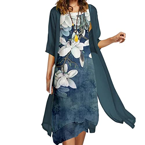 05-blue Vintage Dress